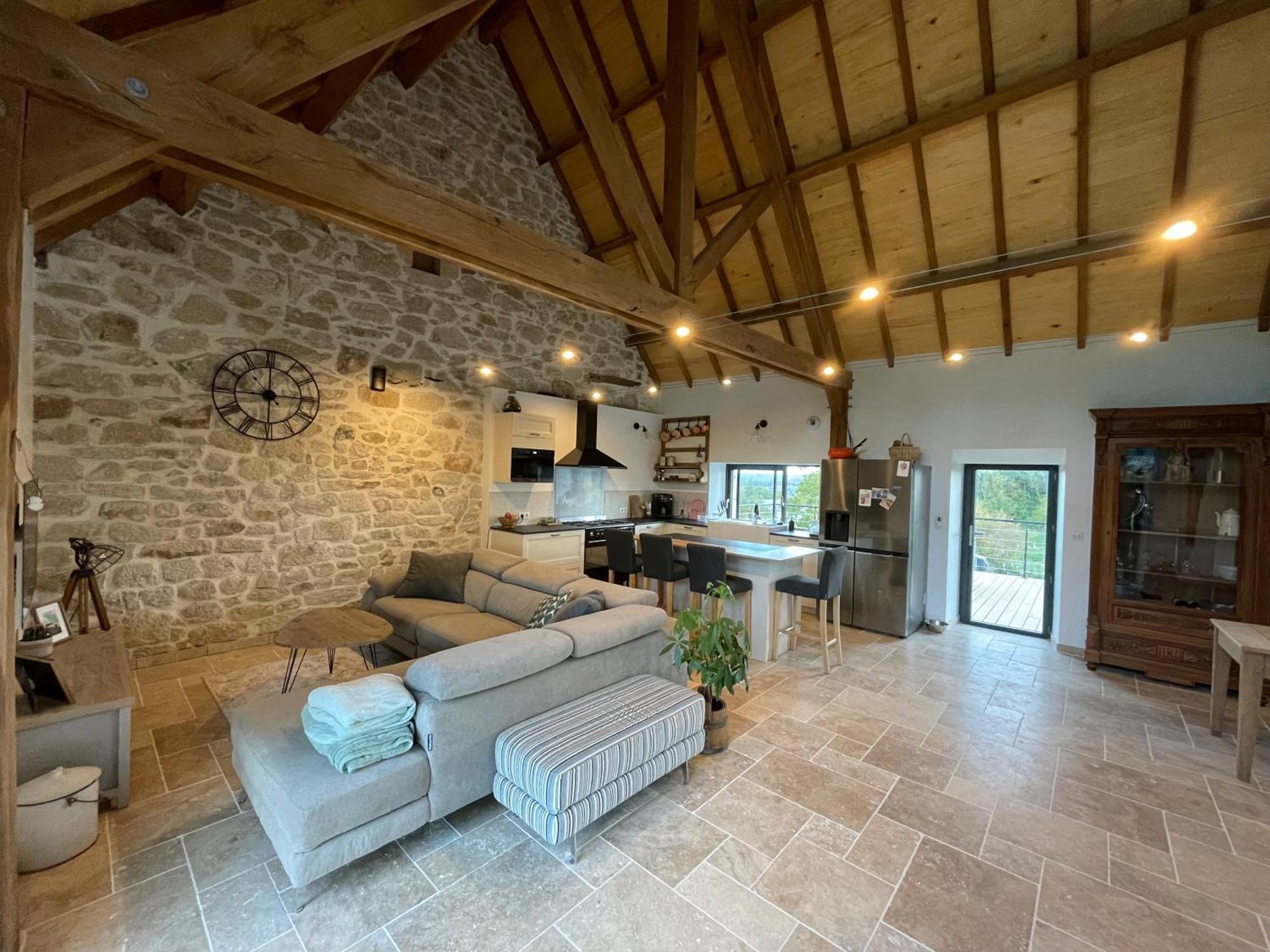 HautefageAncienne Grange Renovee En Xaintrie别墅 外观 照片